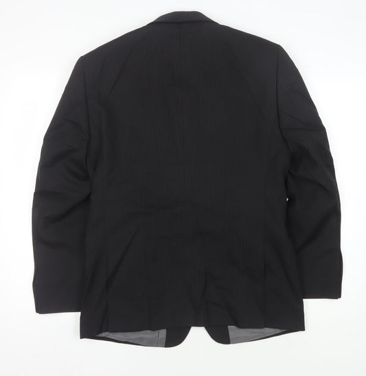 Next Men's Black Regular Fit Suit Jacket 38S