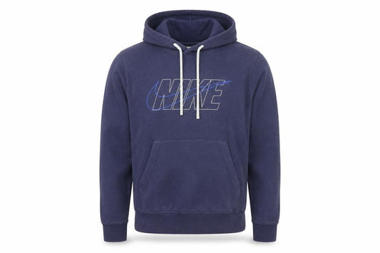 Mens UK S Regular Nike Blue Pullover Hoodie