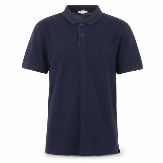Calvin Klein Men's Blue Cotton Polo Slim Fit