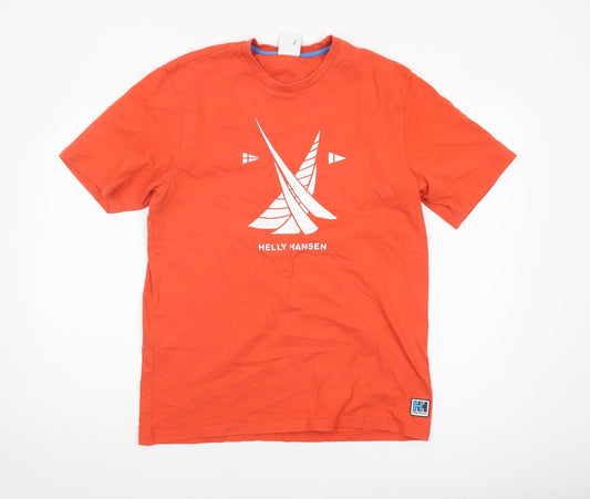 Helly Hansen Men's Orange L Cotton T-Shirt