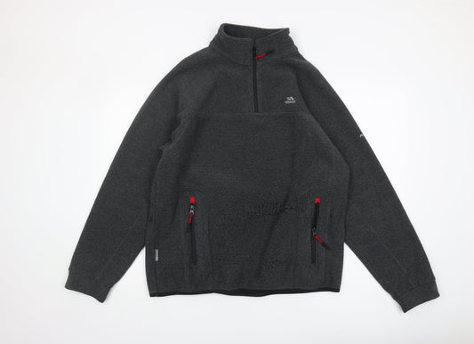 Trespass Men's Grey Fleece Pullover Sweatshirt M