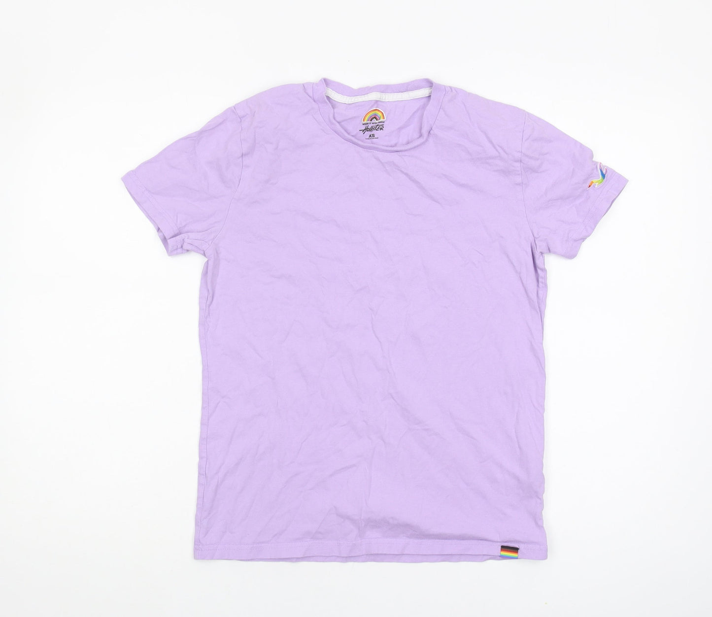 Hollister Women's Purple XS Cotton T-Shirt