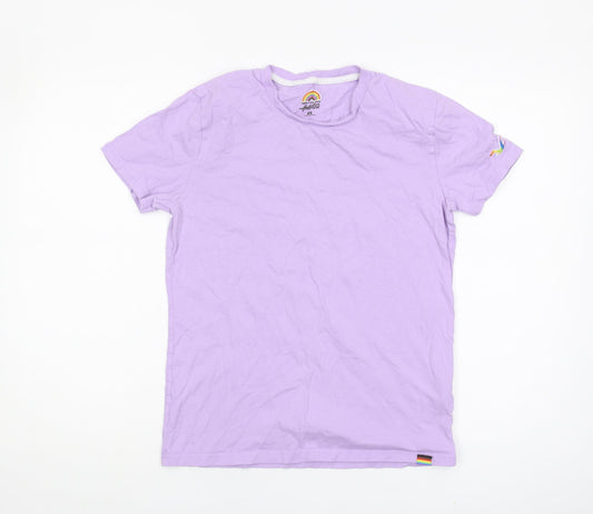 Hollister Women's Purple XS Cotton T-Shirt