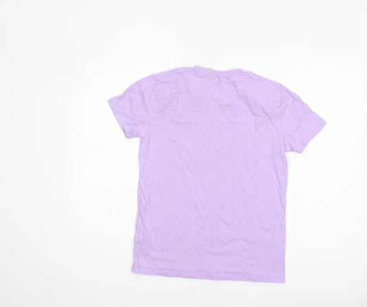 Hollister Women's Purple XS Cotton T-Shirt