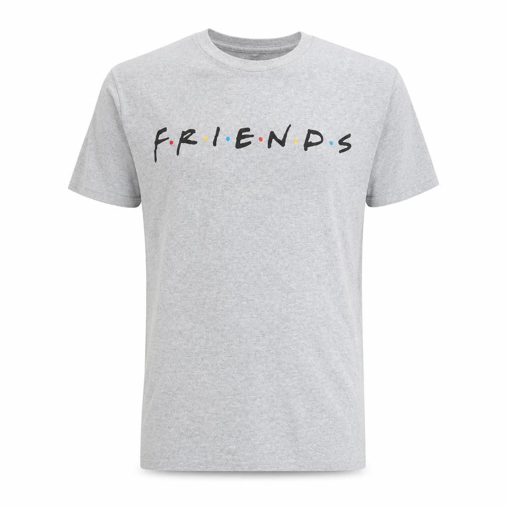 Mens UK Size S Friends Grey  Cotton T-Shirt