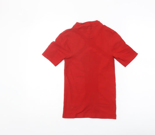 Adidas Boys Red Athletic T-Shirt L Gym Training