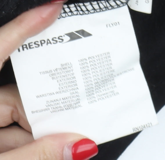 Trespass Men's Black Fleece Jacket M Casual Zip Medium