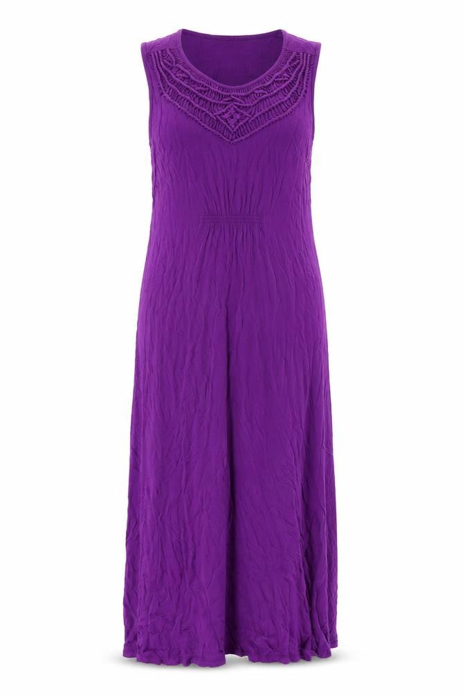 Marks and Spencer Women's Purple Short Viscose Dress