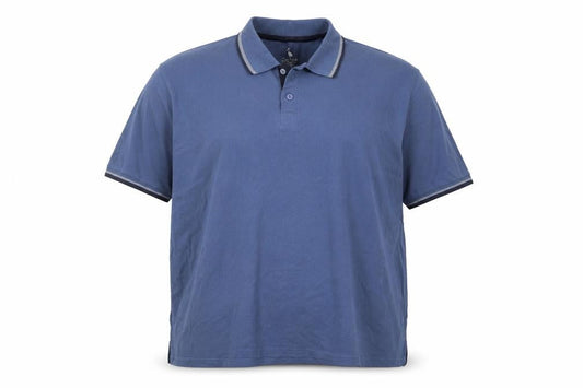 STH SHORE Men's Blue Polo Shirt, 3XL Cotton Casual