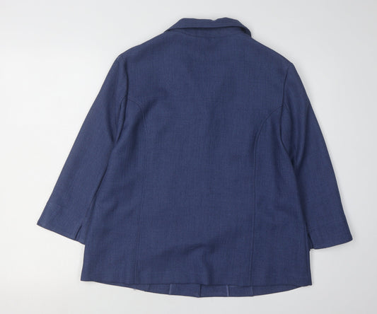 Honor Millburn Women's Blue Suit Jacket Size 14
