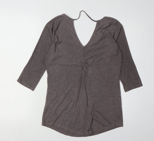 Firetrap Women's Brown V-Neck Top Size 8