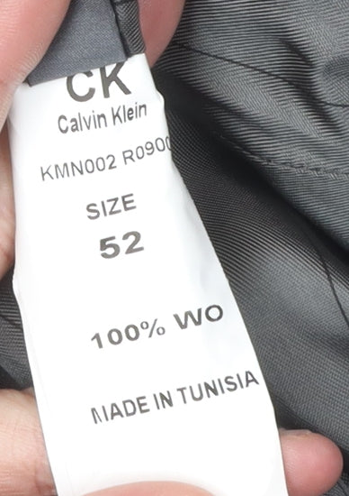 Calvin Klein Men's Black Wool Blazer - Size UK 42