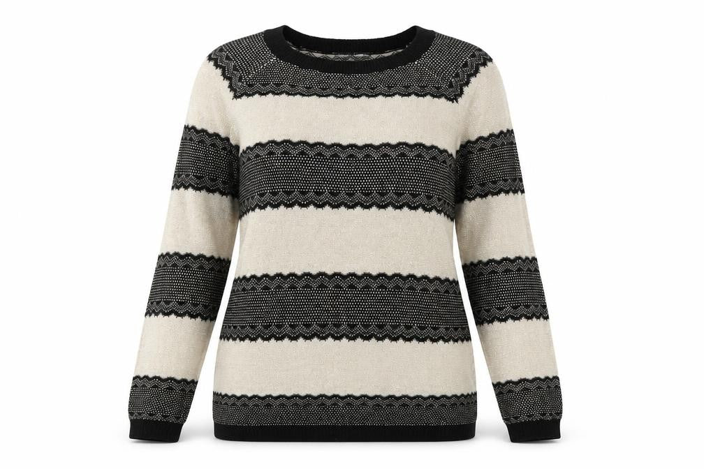 Womens UK 14 Regular Laura Ashley Multicoloured Pullover Open-Knit