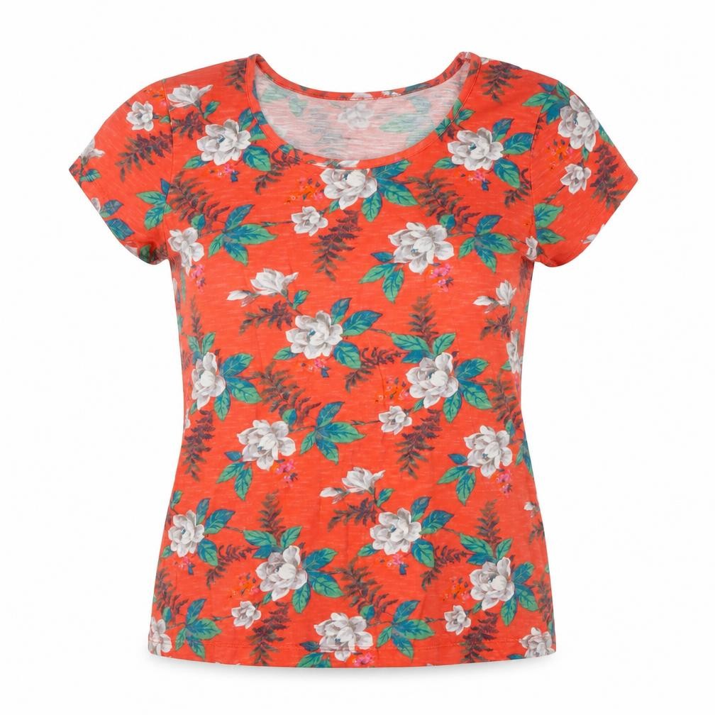 Womens UK Size 10 Laura Ashley Multicoloured 100% Cotton T-Shirt