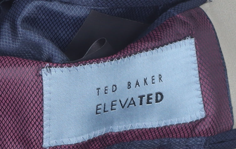 Ted Baker Men's Beige Blazer 34R Business Wool Jacket