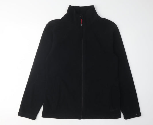 Gelert Women's Black Fleece Jacket Size 14 Casual Outerwear