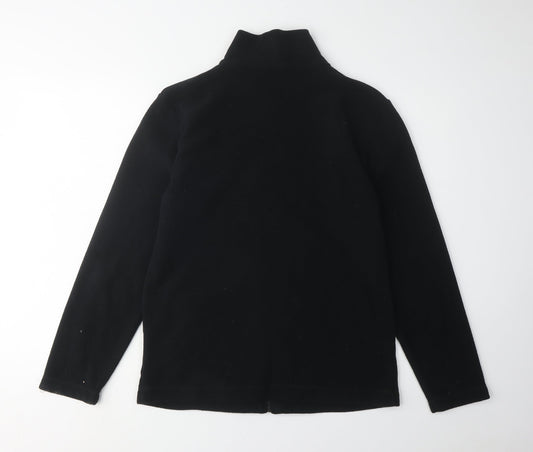 Gelert Women's Black Fleece Jacket Size 14 Casual Outerwear