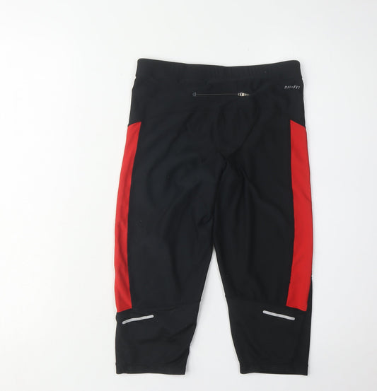 Nike Women's Black Capri Running Trousers - Small