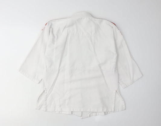 Adidas Boys White Martial Arts Jacket 9-10 Years