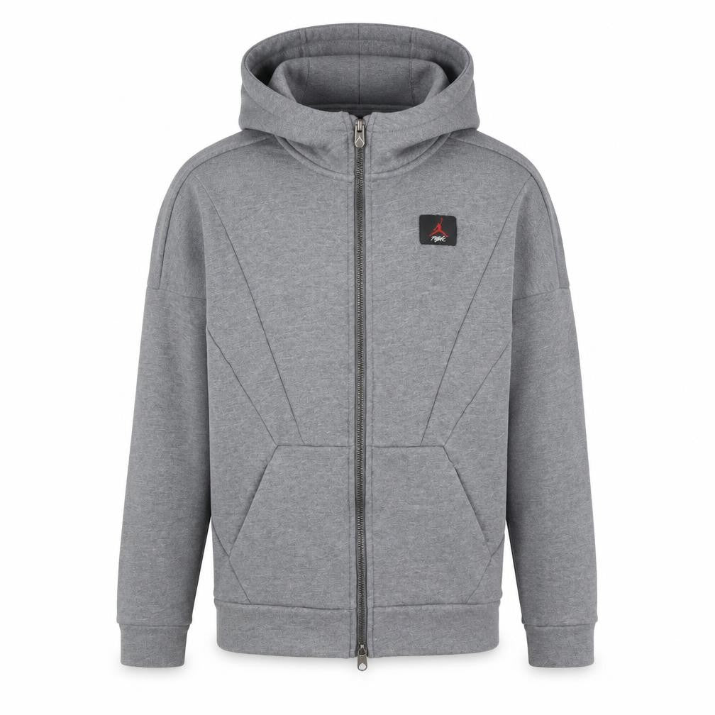 Jordan Boys Grey Full Zip Hoodie L