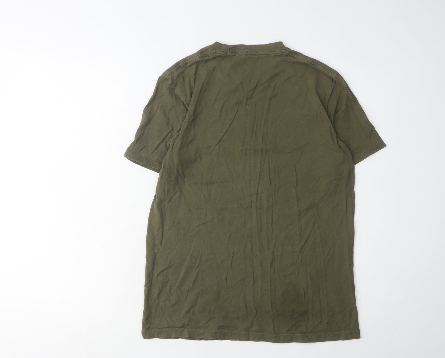 Converse Men's Green XS Graphic T-Shirt, Logo Accent