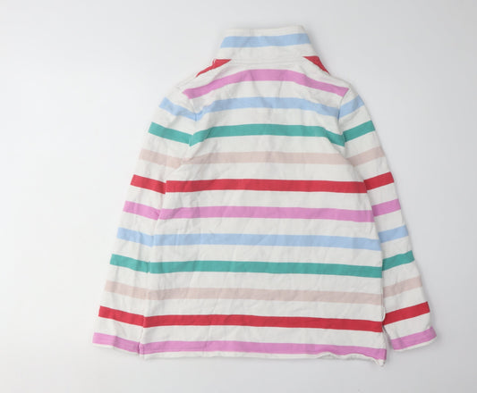 Joules Women's Striped Pullover Sweatshirt, Multicoloured, Size 10