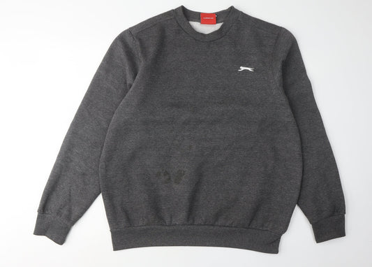 Slazenger Men's Grey Pullover Sweatshirt L