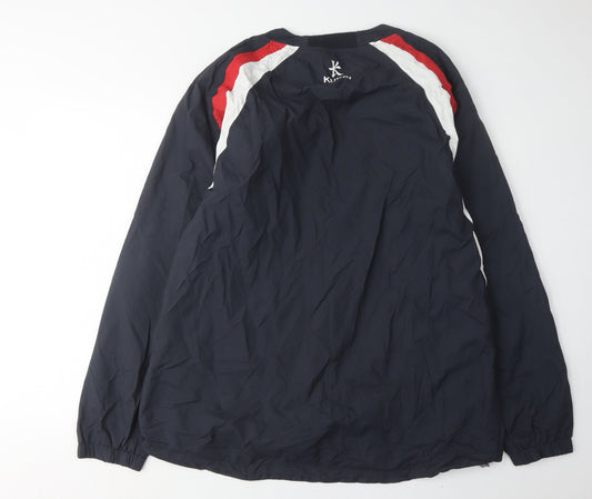 Kukri Men's Black XL Rugby Sweatshirt - Crew Neck, Logo Accent