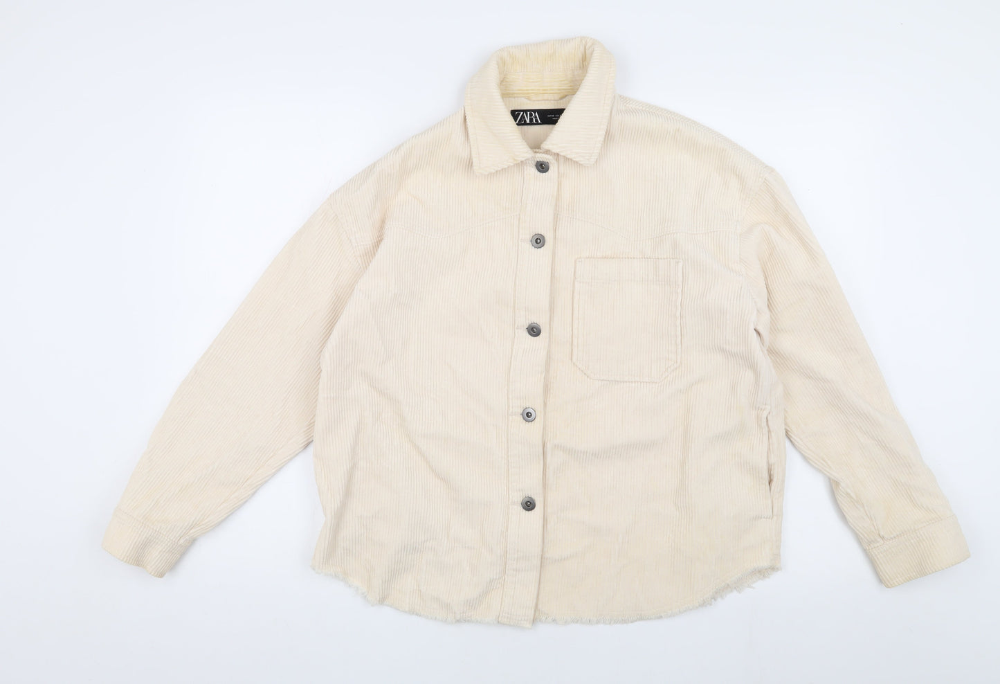 Zara Women's Beige Corduroy Shacket XS