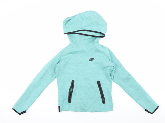 Nike Unisex Green Hoodie Pullover - Small