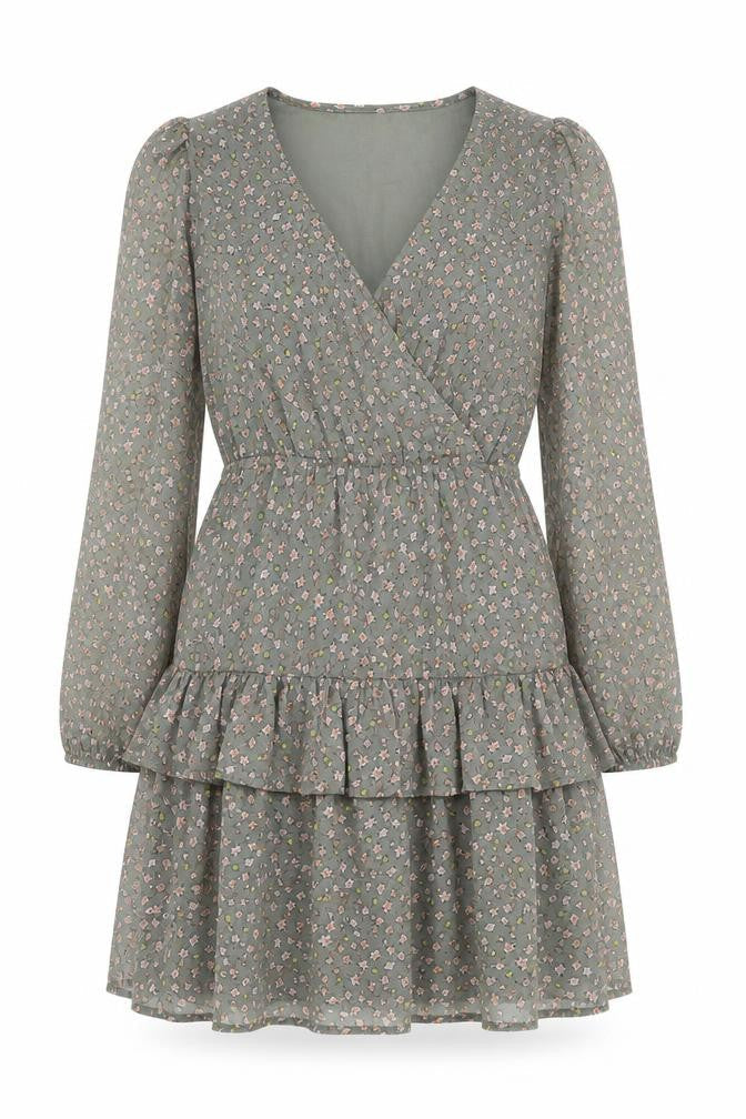 Jacqueline de Yong Women's Floral Wrap Dress Size 6