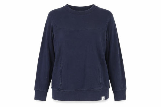 Womens UK 12 Regular adidas Blue Pullover Sweatshirt