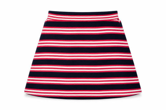 Superdry Women's A-Line Striped Skirt, 10 Multicoloured