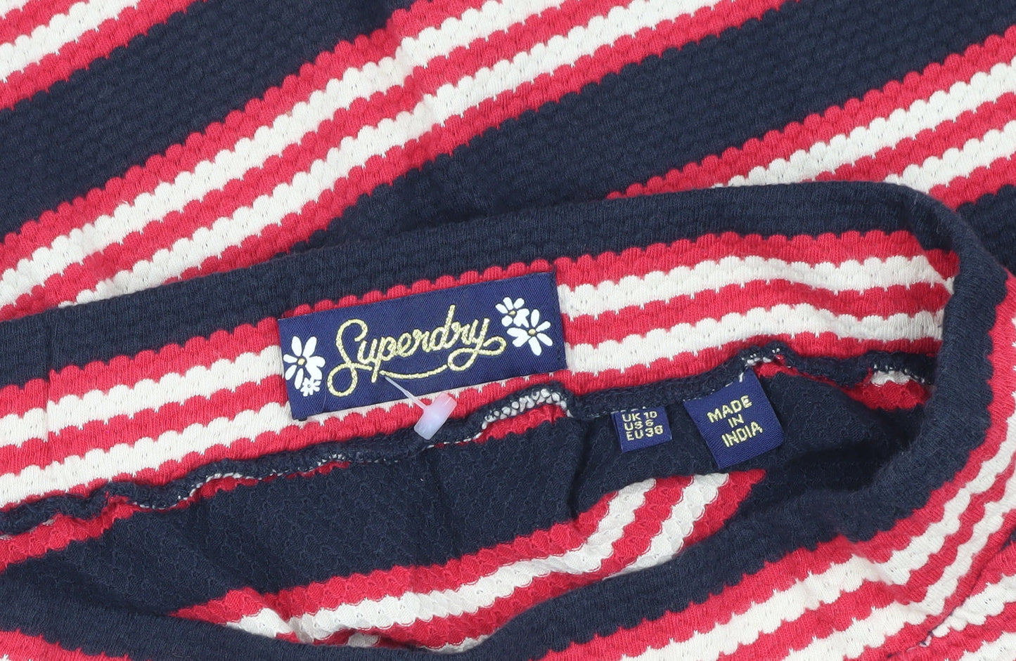 Superdry Women's A-Line Striped Skirt, 10 Multicoloured