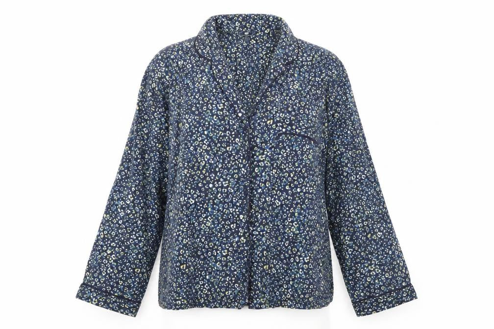 Jigsaw Women's Multicoloured Pyjama Top L, Chemise Style