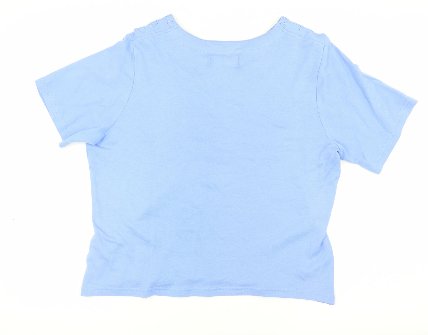 Honor Millburn Blue Women's Embroidered T-Shirt Size 10