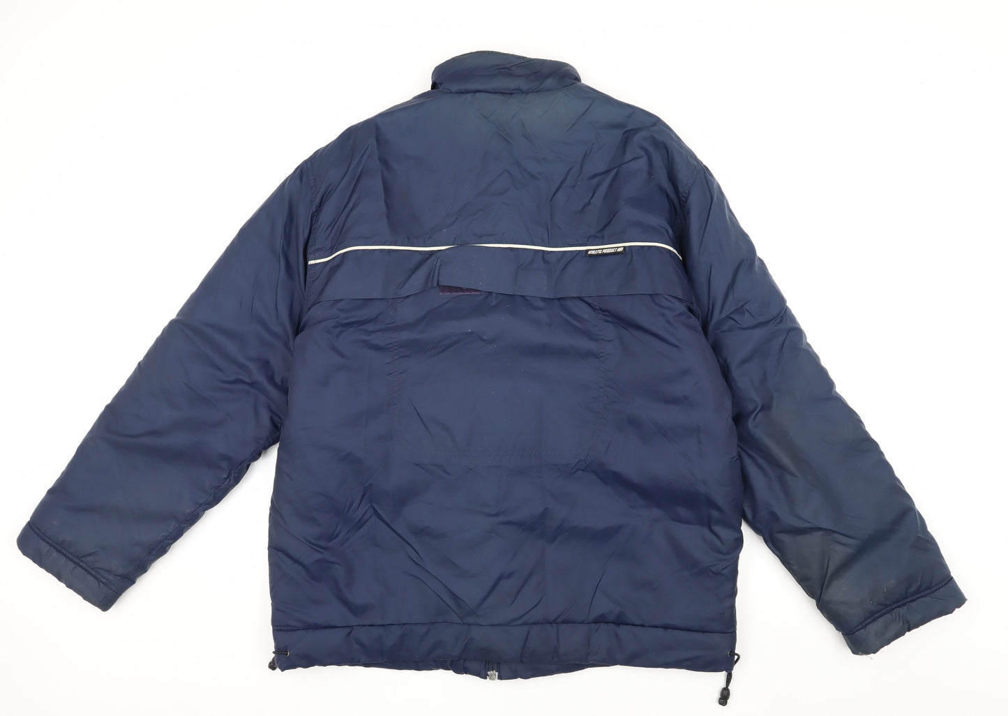 Nike Men's Blue Puffer Jacket, Size L, Casual Winter