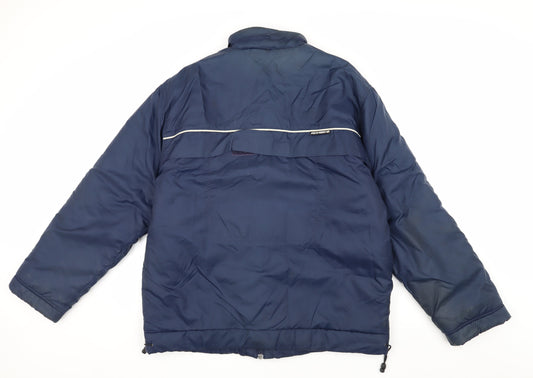 Nike Men's Blue Puffer Jacket, Size L, Casual Winter