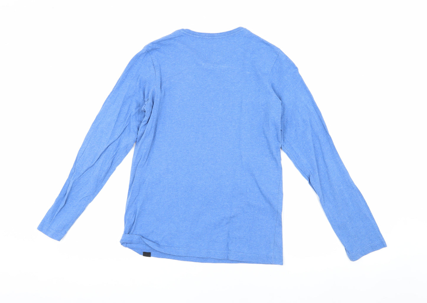 Quiksilver Boys Blue Long Sleeve T-Shirt Size 12 Graphic