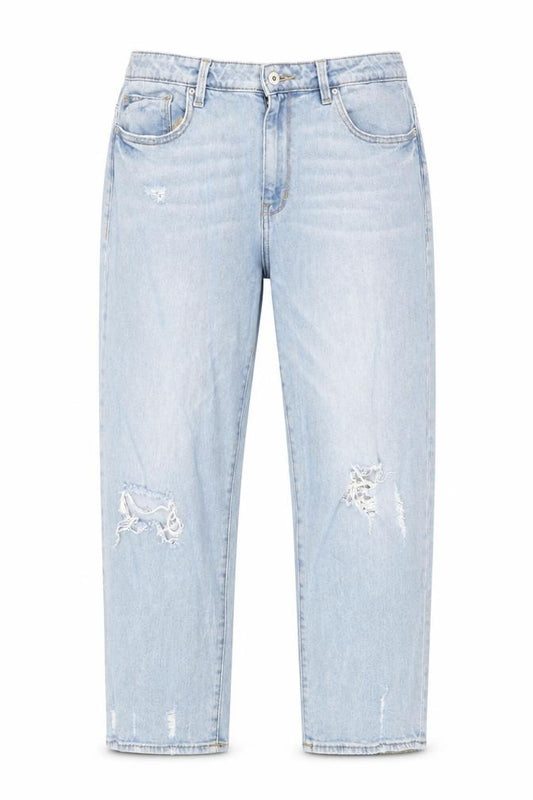 DKNY Women's Blue Boyfriend Jeans Size 4 Distressed