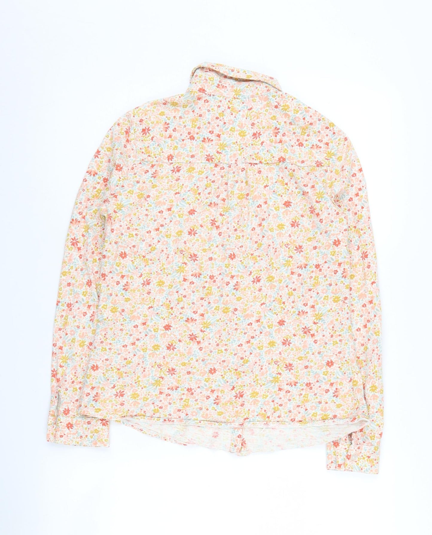 WoolOvers Women's Floral Cotton Blouse XS Multicoloured