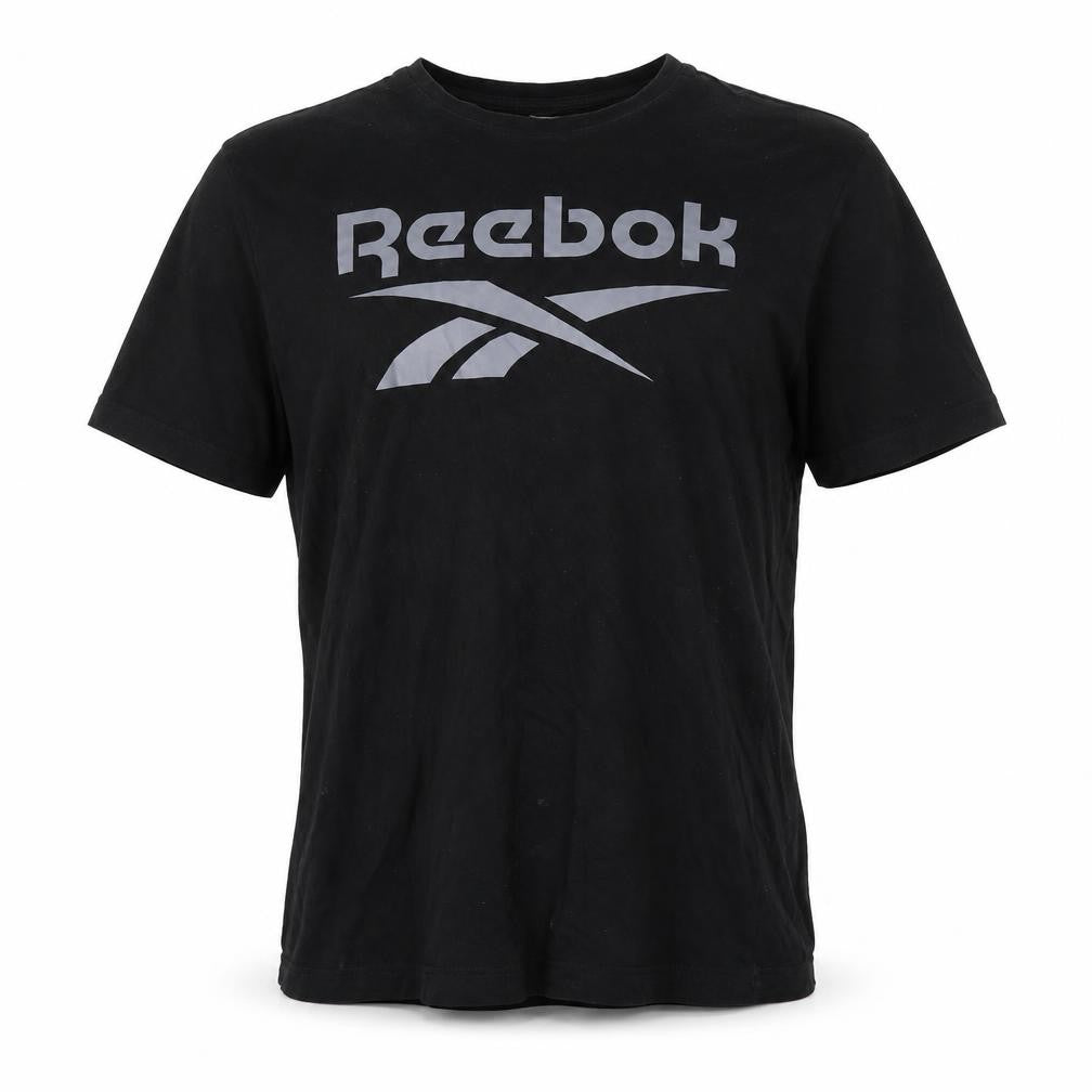 Mens UK Size L Reebok Black  Cotton T-Shirt