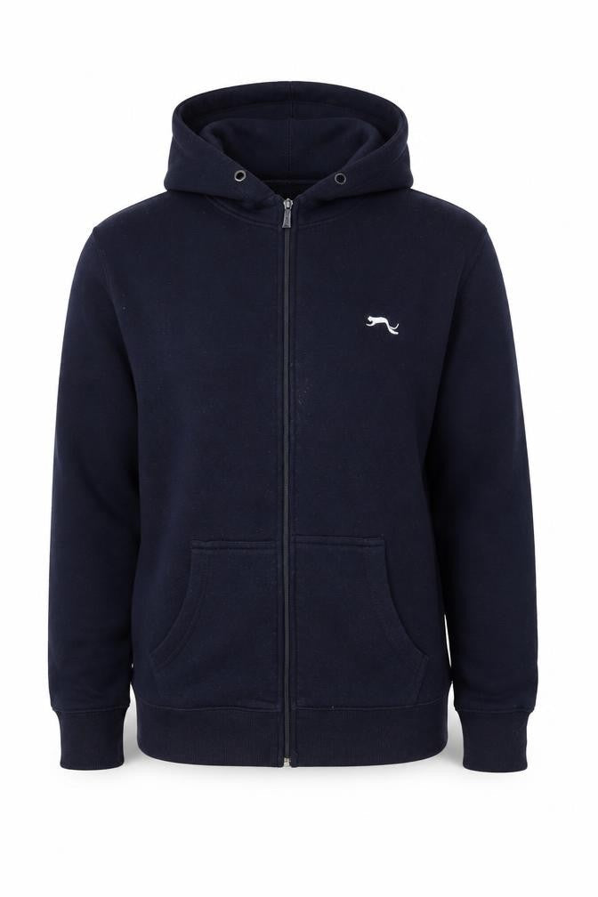 Mens UK M Regular Slazenger Black Full Zip Hoodie