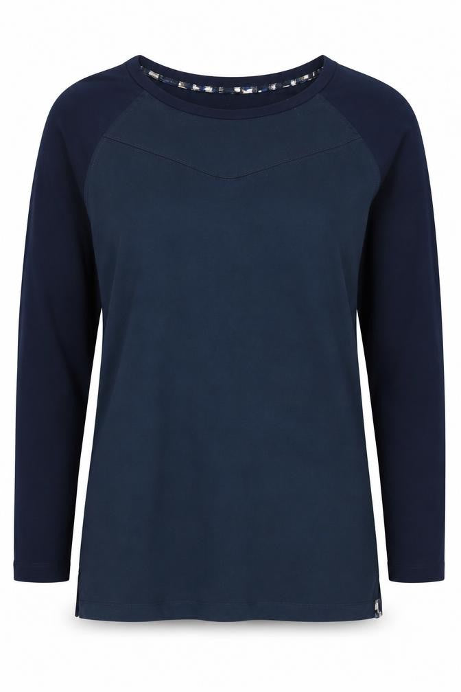 Sandwich Women's Blue Boat Neck Long Sleeve Jumper M