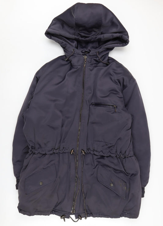 Campton Place Women's Black Parka Jacket Size S