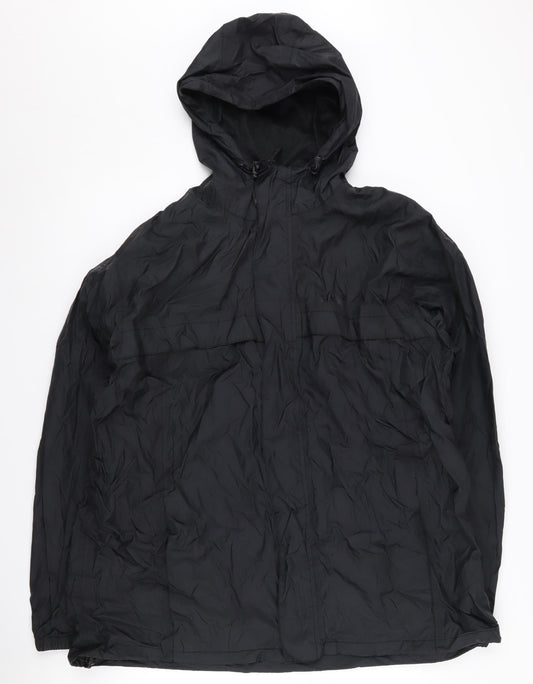 Gelert Men's Black XL Hooded Anorak Jacket