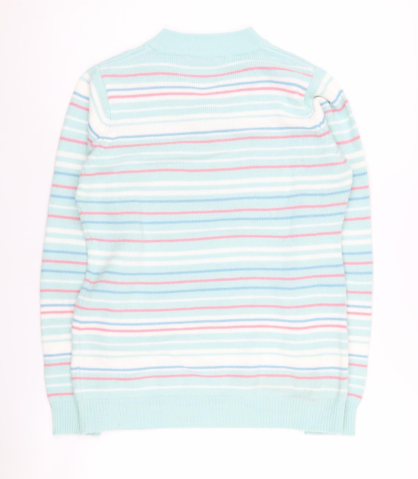 EWM Women's Multicoloured Striped Pullover Jumper, Size 10