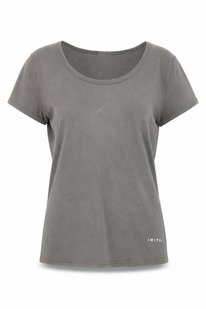IMITZ Women's Green Basic T-Shirt Size 10