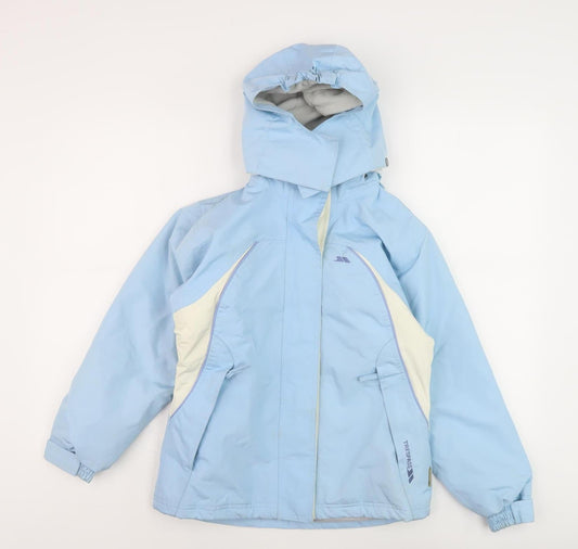 Trespass Teens Blue Ski Jacket, Waterproof, Size 9/10
