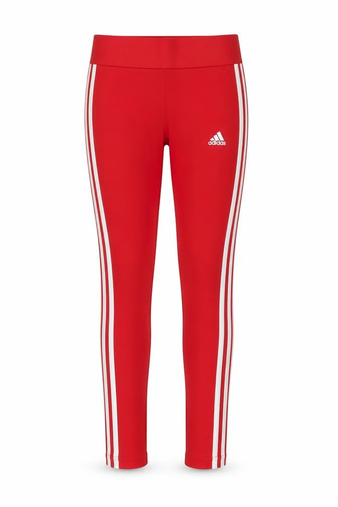 Adidas Girls Red Leggings S Slim Stretch Activewear